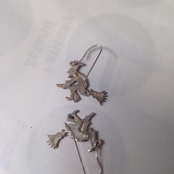 Sterling Silver Witch Earrings - Picture 13 of 15